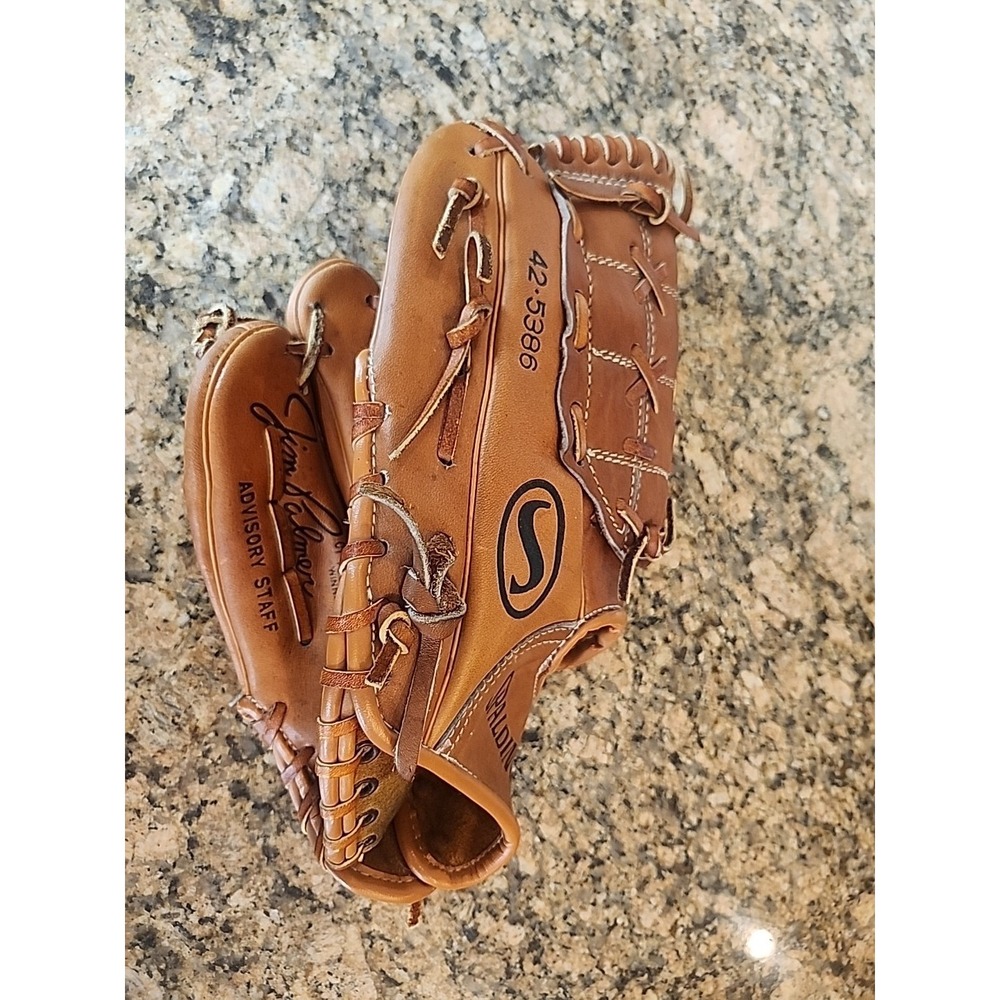 Spalding‎ Baseball Glove Jim Palmer Chrome Tanned Leather LHT 42-5386 Left Hand